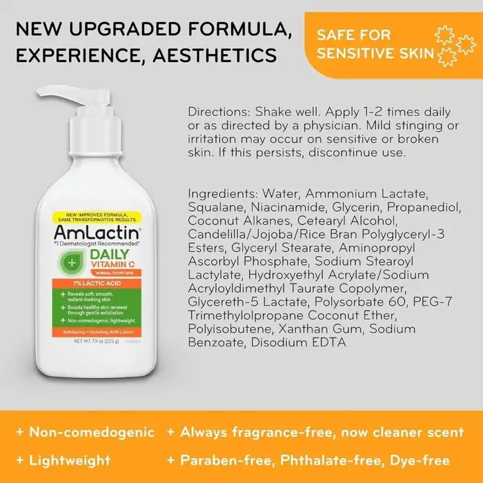 Lotions hydratantes pour le corps Amlactin