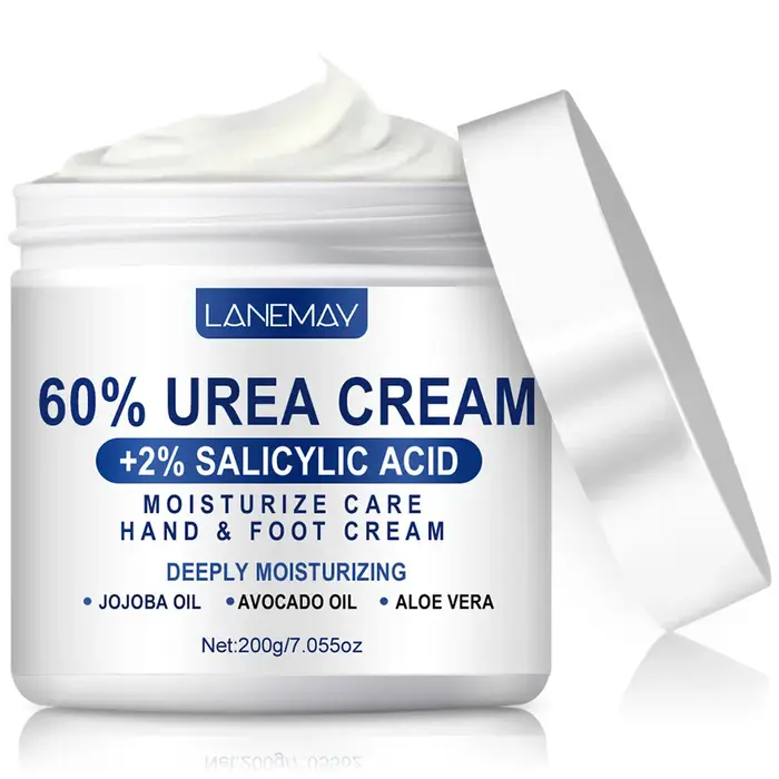 Crème d'urée 60 % pour les mains et les pieds, crème hydratante riche en acide salicylique et glycér