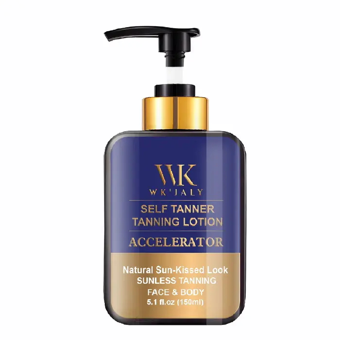 WK JALY Lotion pour le corps autobronzante, juste au teint moyen, hydratant bronzant sans soleil ave
