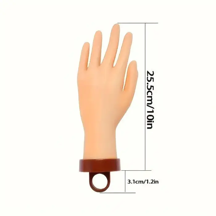 Main de mannequin pour la pratique des ongles avec support de bureau réglable