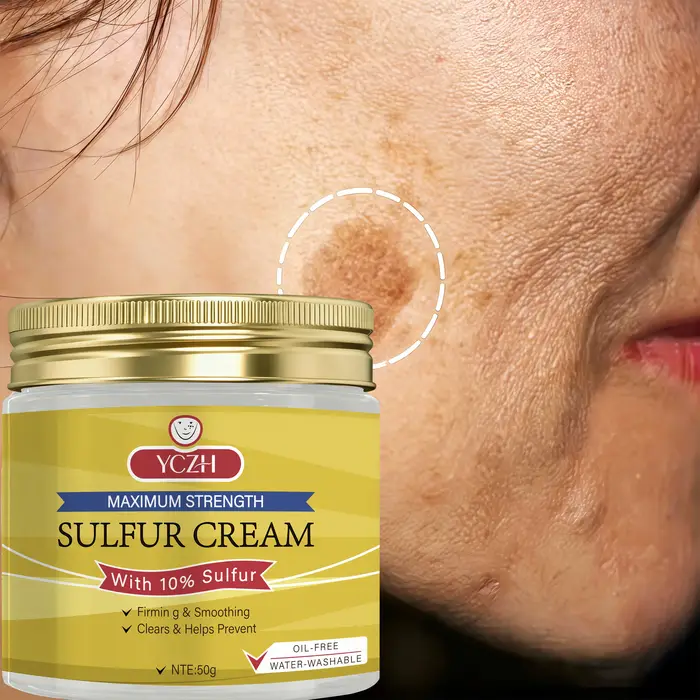 Crème au soufre, adaptée à tous les types de peau claire