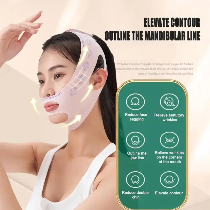 Bandage amincissant pour le ruisseau et les joues