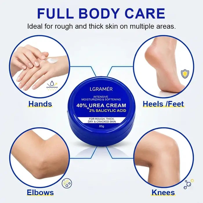 Crème pour les pieds à 40% d'urée + 2% d'acide salicylique