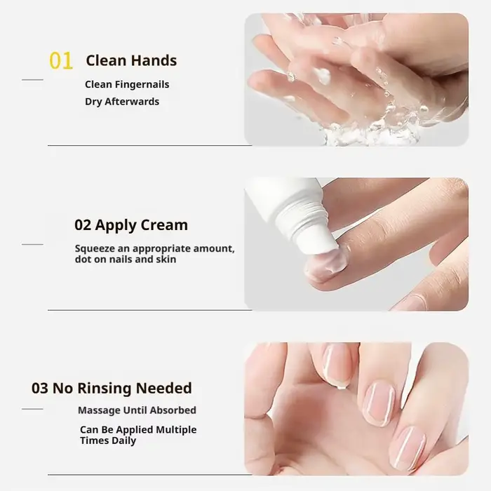Crème à ongles à la kératine : Lisse les bords pointus