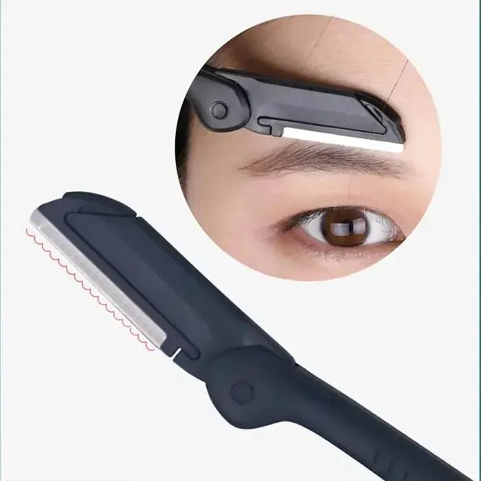 1/3 pièces pince à sourcils en acier inoxydable peigne ciseaux tondeuse à sourcils outil de coupe de