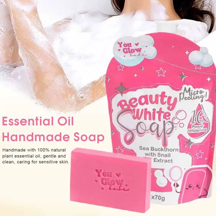Savon à l'huile essentielle pur fait à la main-lavage rafraîchissant du visage et du corps