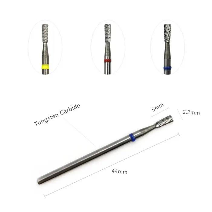 HYTOOS forets coniques inversés (coupe R) foret à ongles en carbure 3/32 pour manucure cuticules pro