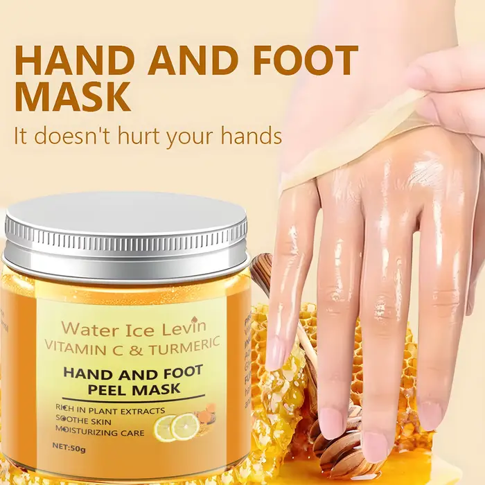 Masque pour les mains et les pieds au curcuma et à la vitamine C
