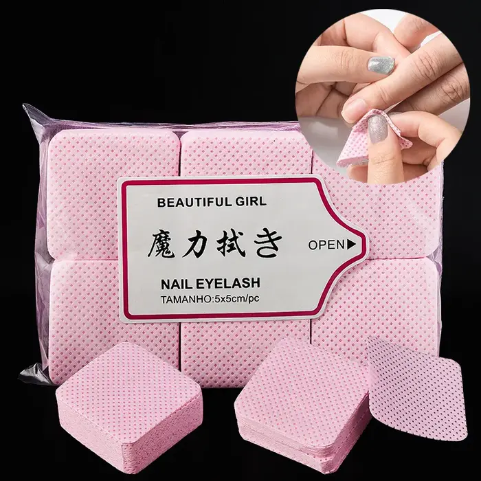 Lingettes pour ongles non pelucheuses, 300 pièces, équipement pour ongles, tampons en coton, serviet