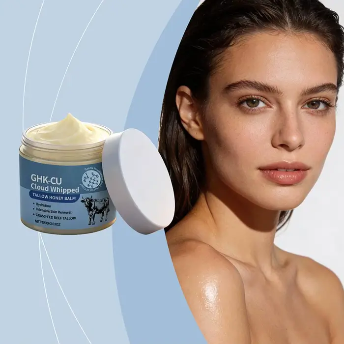 Crème de soin au suif et au collagène pour raffermir la peau