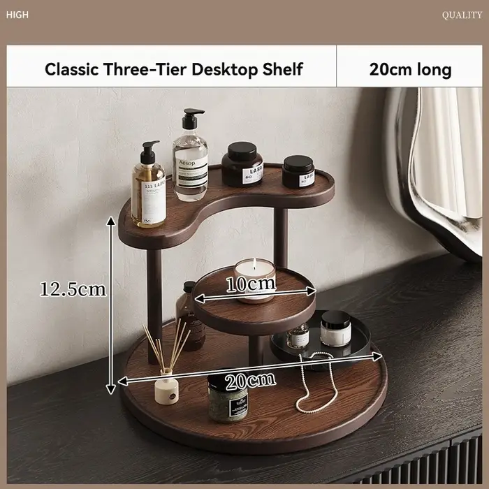 Boîte de rangement pour maquillage, huiles essentielles, produits de soin, organisateur de comptoir 