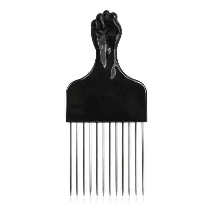 Peigne en métal, peigne de style africain, peigne en forme de tresse, peigne en forme de cheveux bou