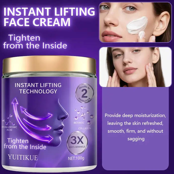 Crème liftante instantanée pour le visage YUITIKUE