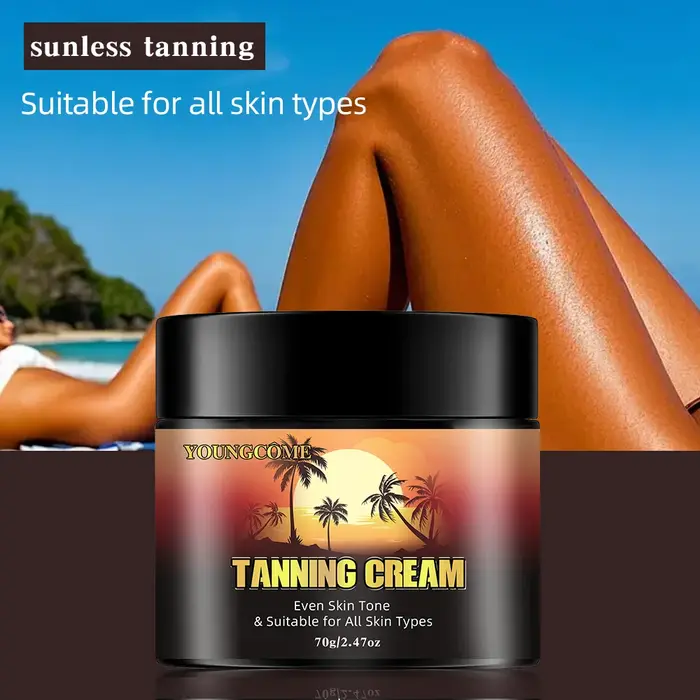 YOUNGCOME – crème accélérateur de bronzage marron brillant