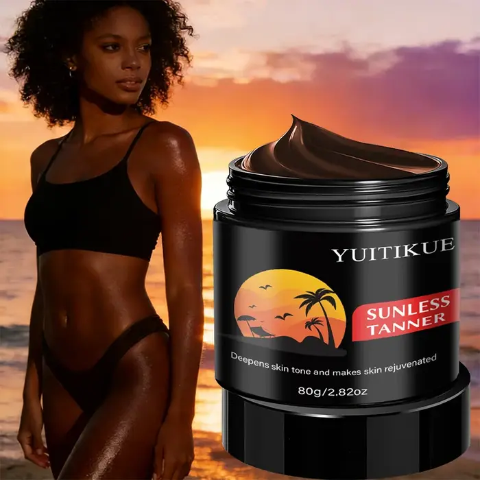Crème autobronzante naturelle YUITIKUE - Facile à appliquer