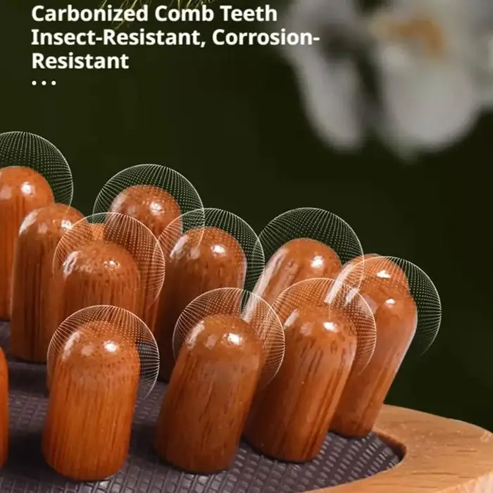 Brosse anti-cellulite corporelle apaisante en bois pour massage aux huiles essentielles