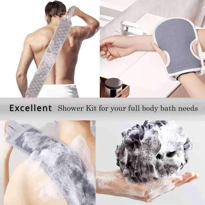 Ensemble d'épurateur corporel exfoliant – comprend un épurateur de dos