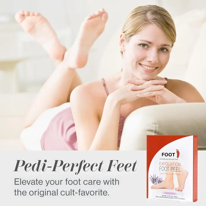 Chaussettes exfoliantes pour les pieds