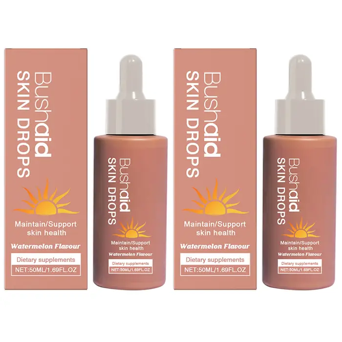 Gouttes de bronzage sans soleil à boire, supplément de bronzage Oral, formules hydratantes, liquide 