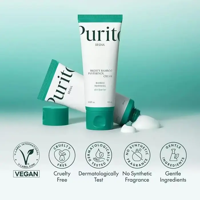Crème à l'essence de bambou Purito Centella Asiatica