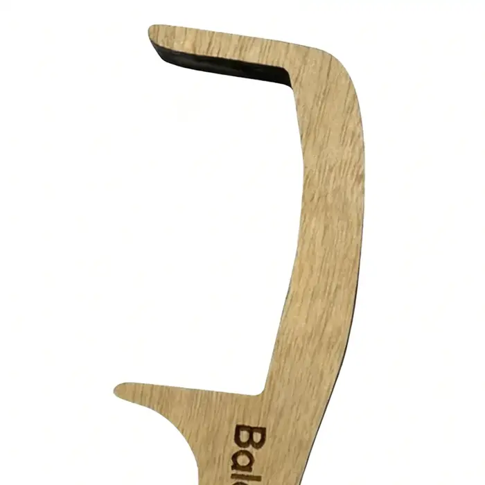 Peigne homme chauve en bois grande dent large brosse de toilettage drôle pour hommes barbe moustache style