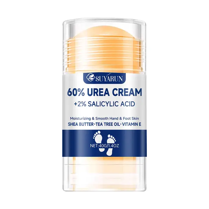 SUYARUN Bâton de crème pour les pieds à l'urée 60 % – Hydratant et exfoliant