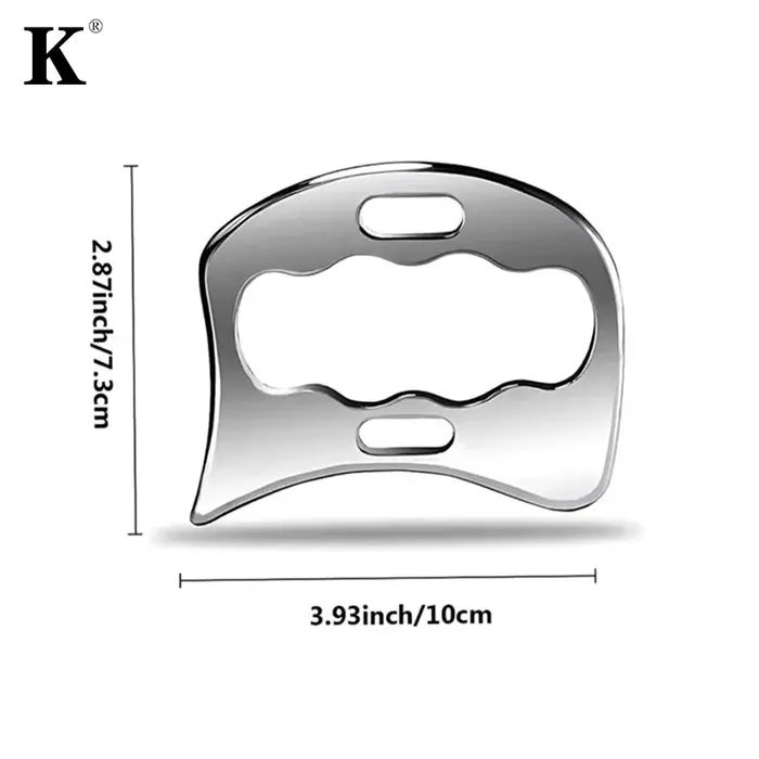 Bâton Gua Sha en acier inoxydable