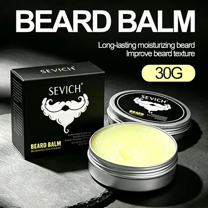 Cire coiffante pour barbe, baume nourrissant pour barbe, baume naturel à tenue forte, revitalisant p