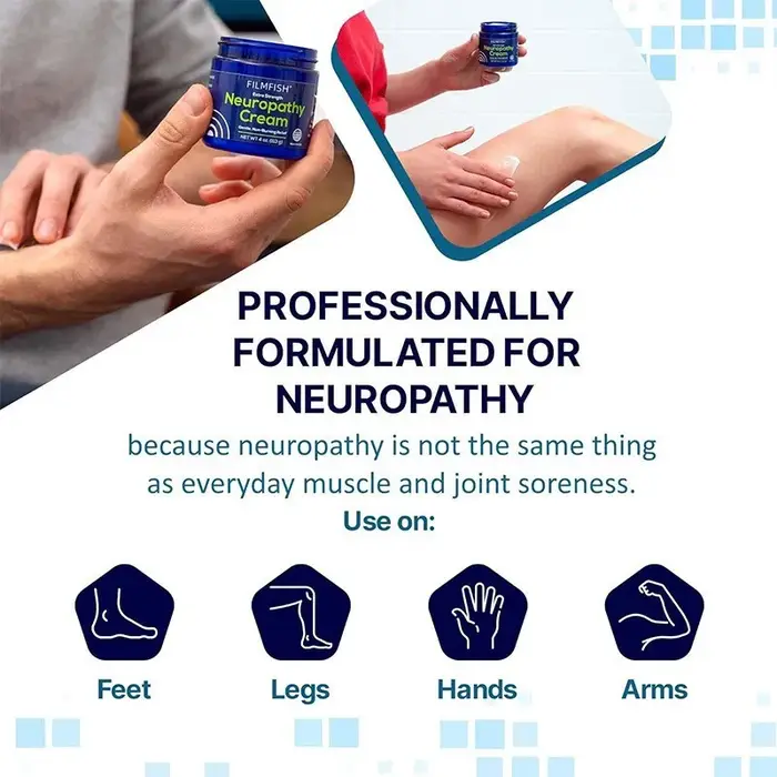 Crème de neuropathie Extra forte pour les articulations des pieds, apaise le nerveux, soulagement ra