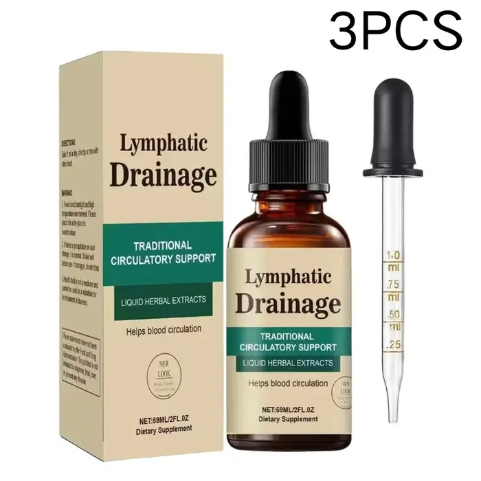 Gouttes stimulantes pour le drainage lymphatique à base de plantes : Améliorent la circulation sanguine
