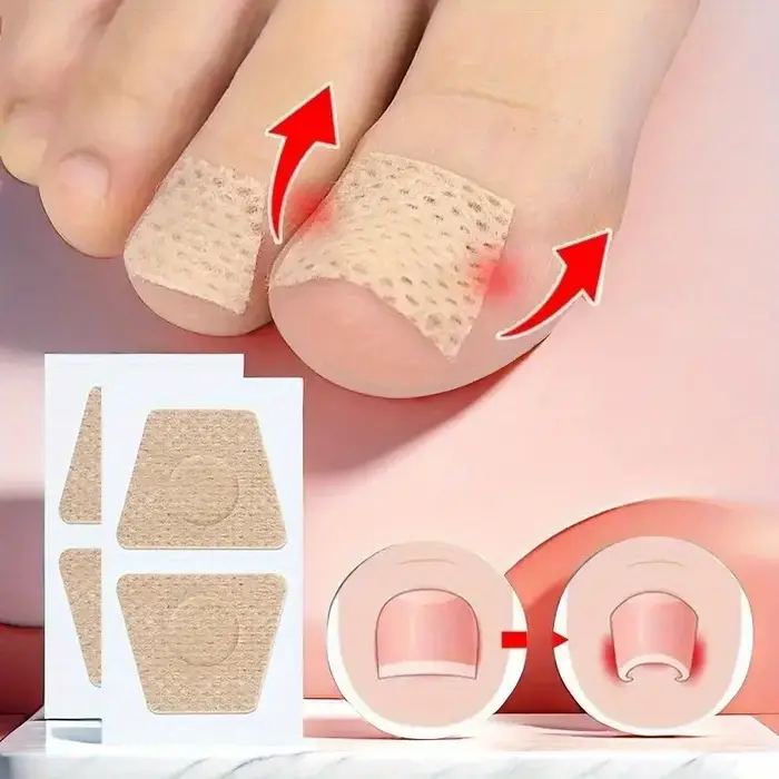 Protections pour les orteils - Coussinets pour ongles en tissu non tissé respirant et doux - Feuilles orthopédiques
