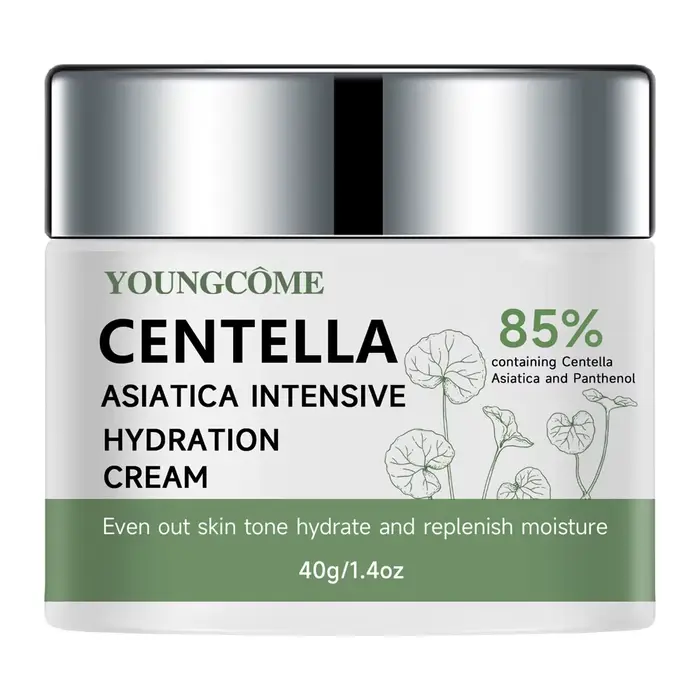 40/70G Crème hydratante Cica & Panthénol - Lotion hydratante pour tous les types de peau, apaise et