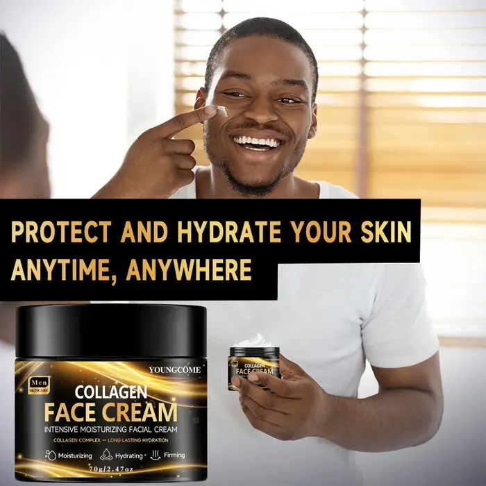 Crème raffermissante et hydratante au collagène rétinol pour hommes
