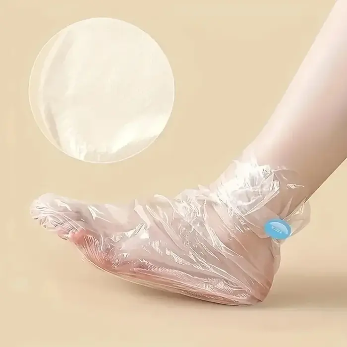 100 chaussettes jetables pour le soin des pieds - Masques hydratants