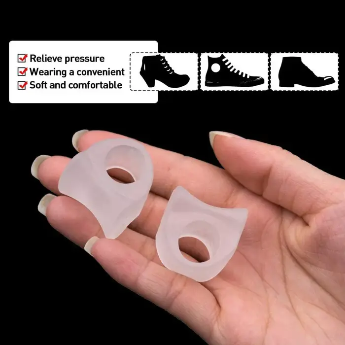 Orthèses protecteur os superposés pédicure 2 pièces anneau séparateur d'orteil oignon Hallux Valgus