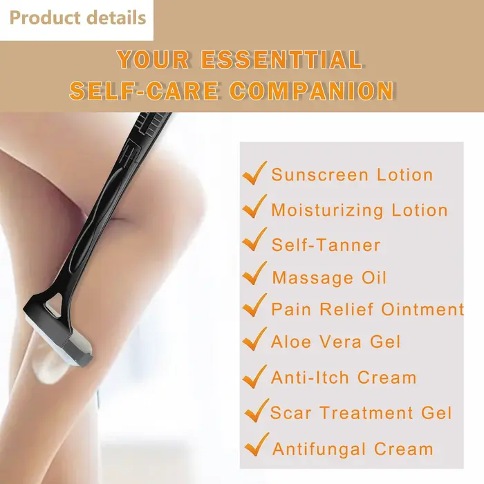 Applicateur de Lotion, protection solaire et bronzage pour le dos