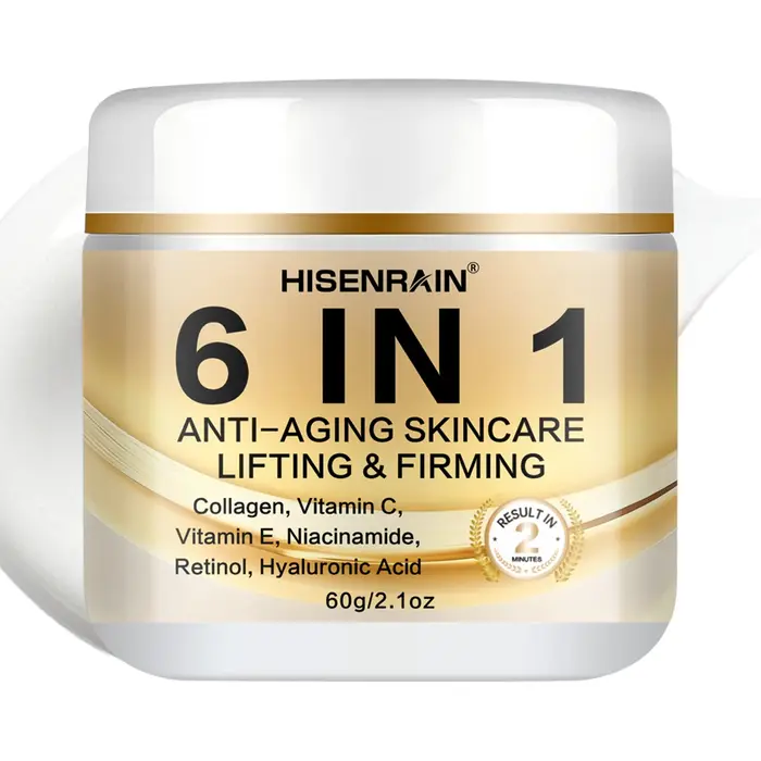 HISENRAIN Crème raffermissante anti-âge 6 en 1 – Crème anti-rides