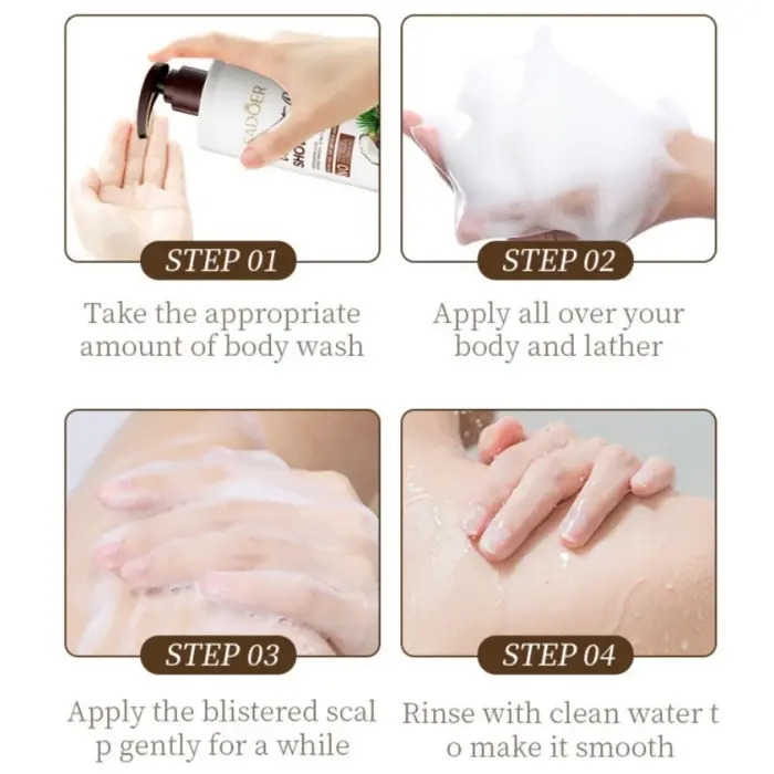 Gel douche doux à la noix de coco 400 ml