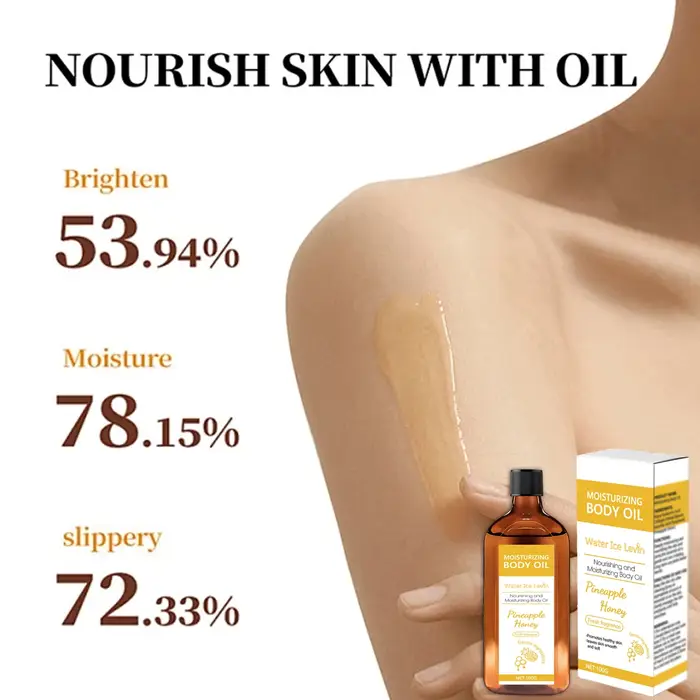Huile Corporelle Nourrissante au Parfum Ananas Miel - Hydrate et Adoucit la Peau
