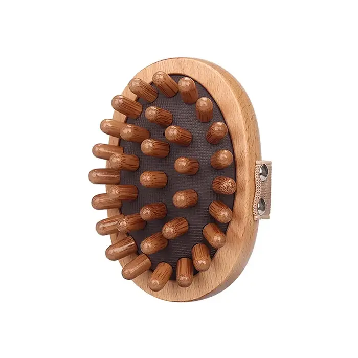 Brosse anti-cellulite pour le corps, apaisante, en bois, huile essentielle, spa, coussin d'air, mass