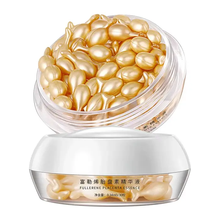 Capsules de placenta pour le visage, sérum facial, anti-acné, raffermissant, blanchissant, resserre 