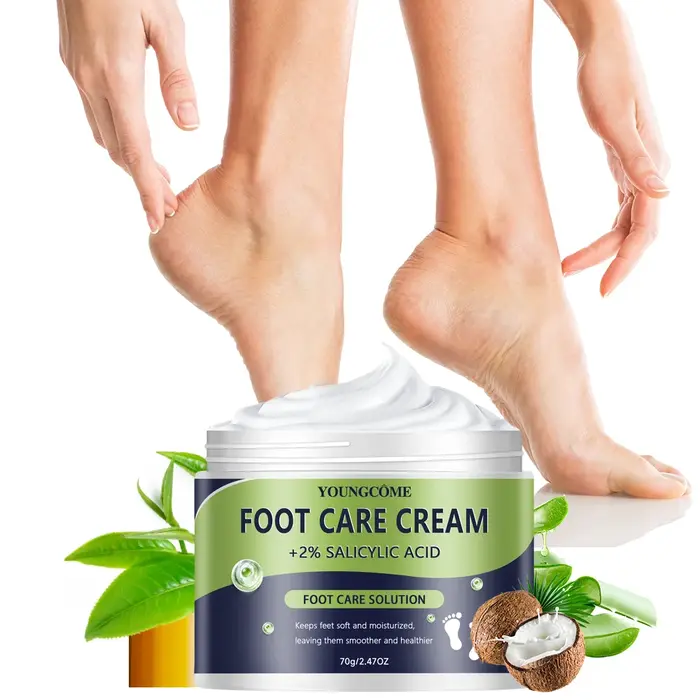 Crème pour les pieds 2% acide salicylique répare la sécheresse fissures exfolie doucement adoucit la peau fournit un
