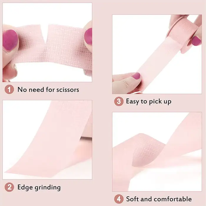 Bande d'extension de cils en Gel de Silicone, patchs sous les yeux, respirant, résistant aux sensibl
