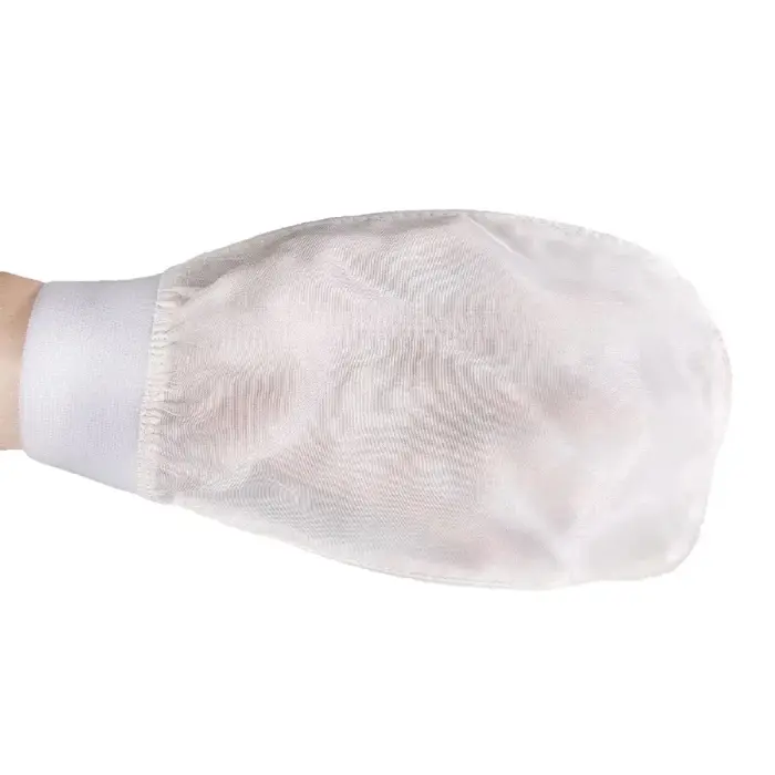 Gant de lavage exfoliant en soie pour le visage