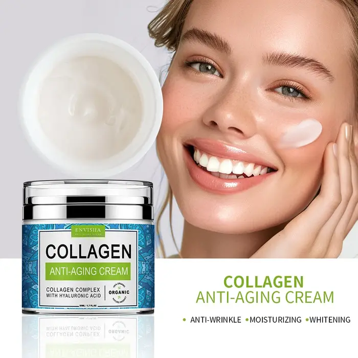 ENVISHA crème pour le visage collagène acide hyaluronique soin de la peau Anti-rides hydratant Anti-âge nuit rétrécissement Pores blanchissant lisse