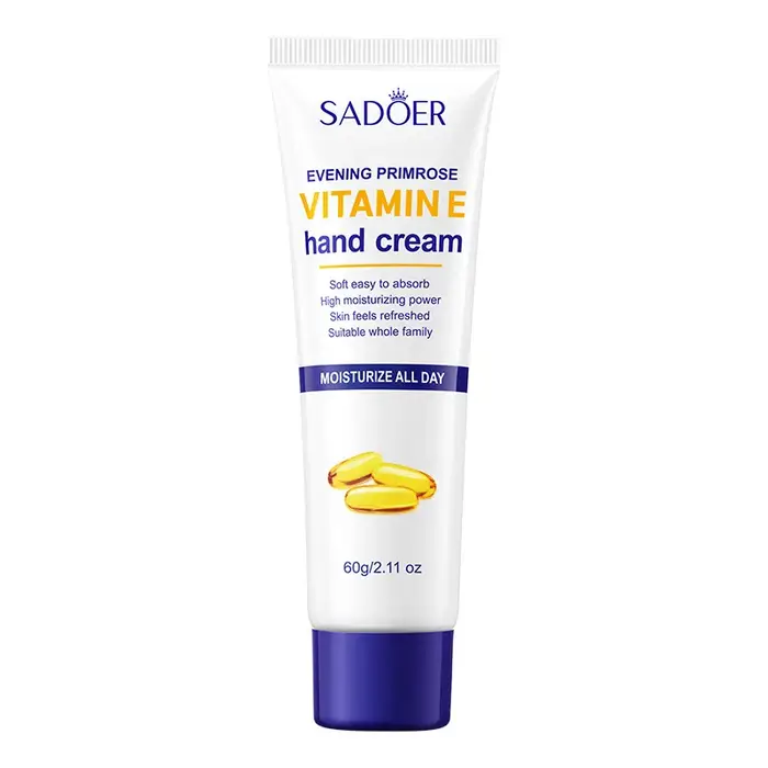 Crème pour les mains à la vitamine E, contient de la vitamine E, de l'acide hyaluronique. La niacina