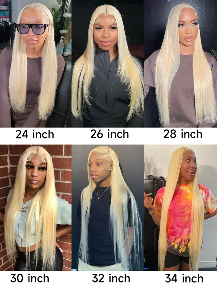 Tissage en Lot Brésilien Naturel Remy Lisse Blond Miel, Extension de Cheveux Humains, 36 38 40 Pouce