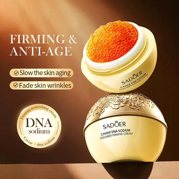 SADOER Caviar DNA Sodium Collagène Frming Crème pour hydrater nourrir Anti-âge Soins de la peau 30g