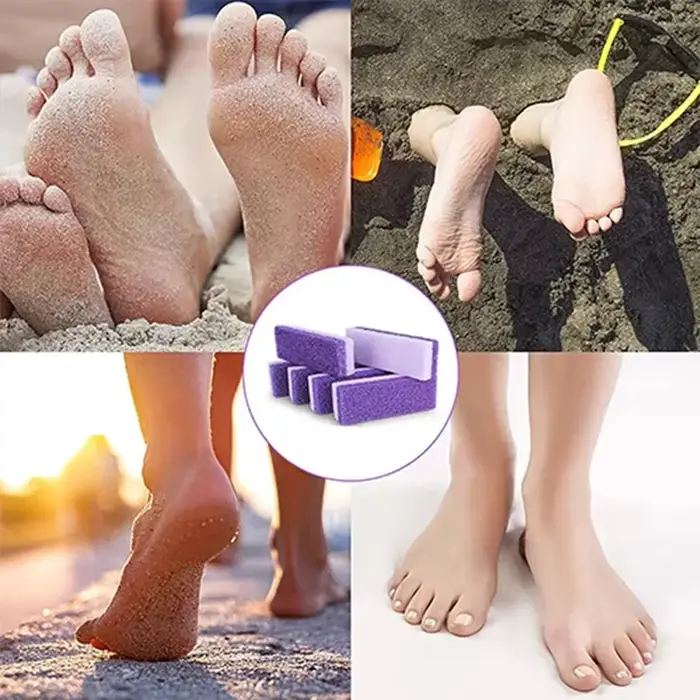 2/6/10 pierres exfoliantes réutilisables pour les pieds