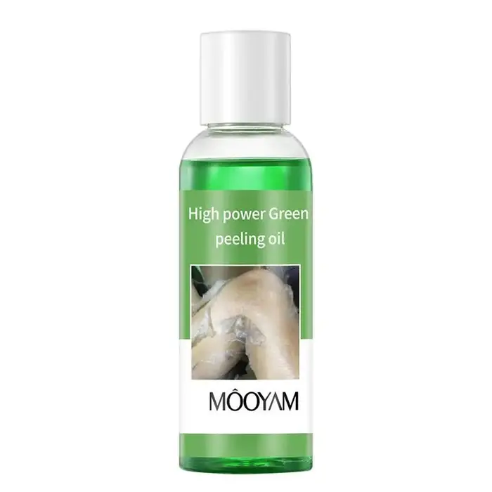 Huile exfoliante verte à l'extrait de réglisse pour le visage et le corps, adoucissante, hydratante,